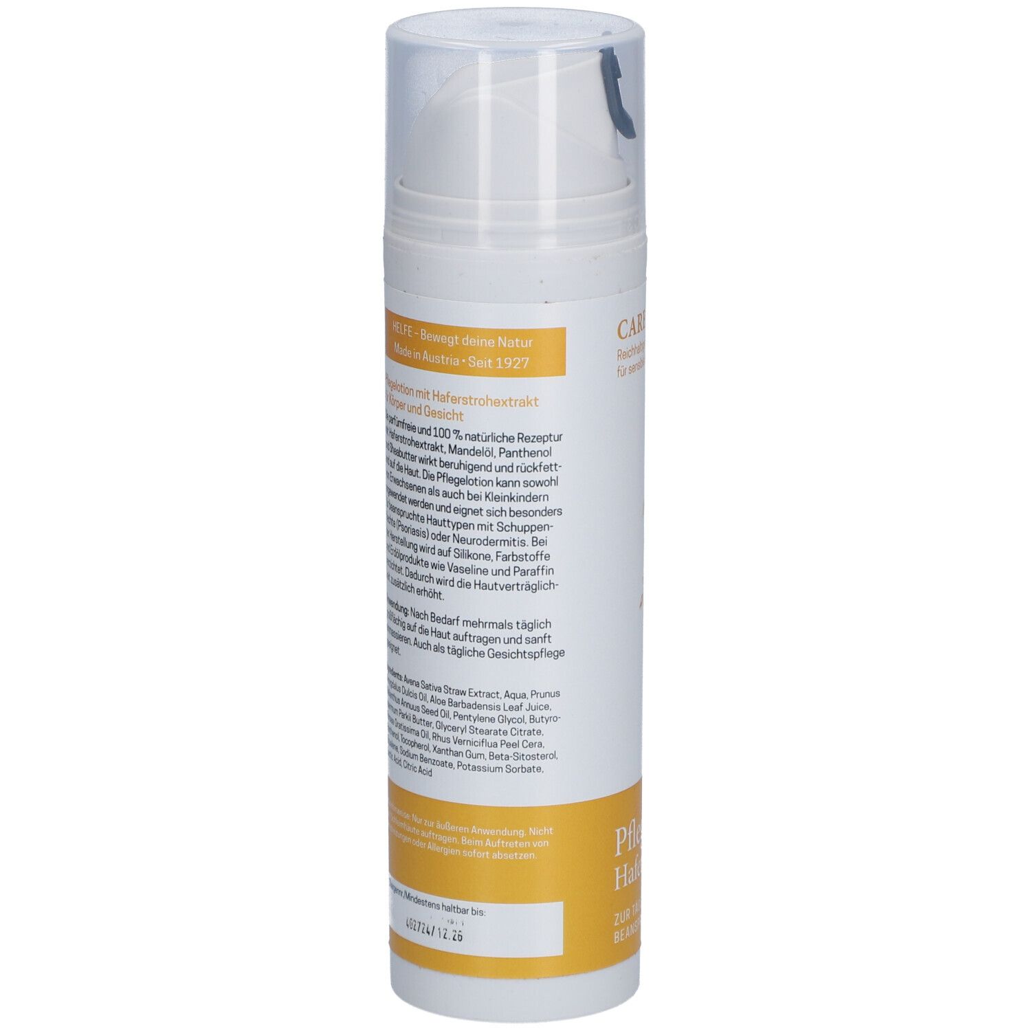 HELFE Lotion de soin à l'extrait de paille d'avoine