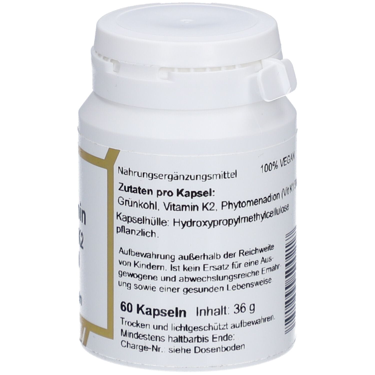 VITAMIN K1 PLUS K2 Kohl Kapseln