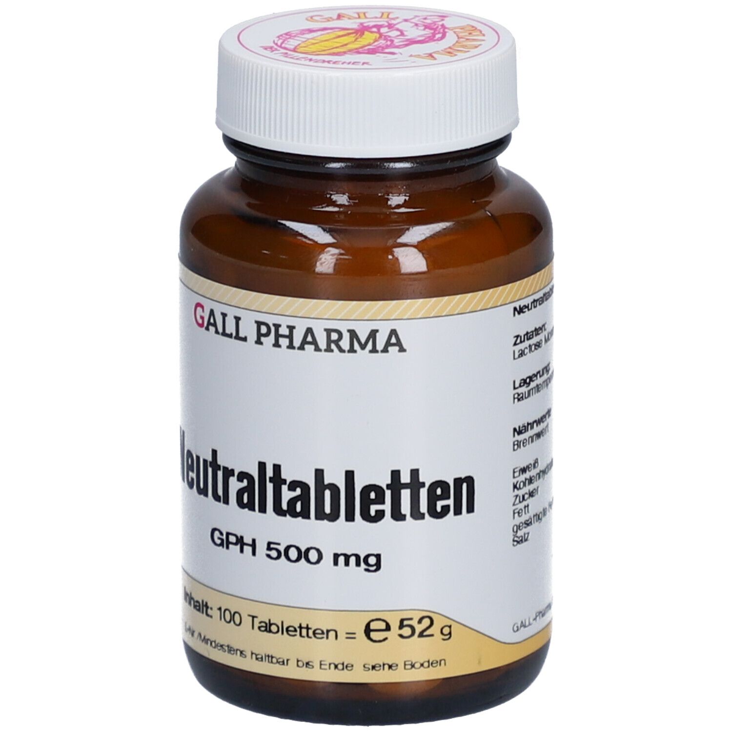 GALL PHARMA Comprimés neutres 500 mg