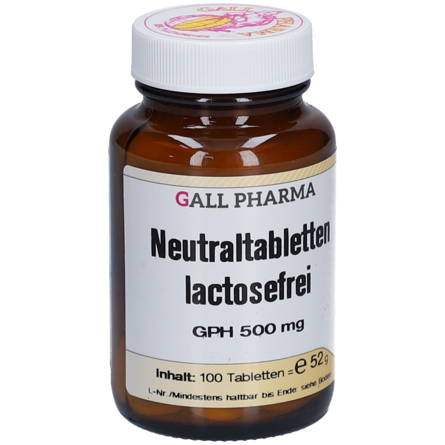 Neutraltabletten lactose frei GPH 500 mg