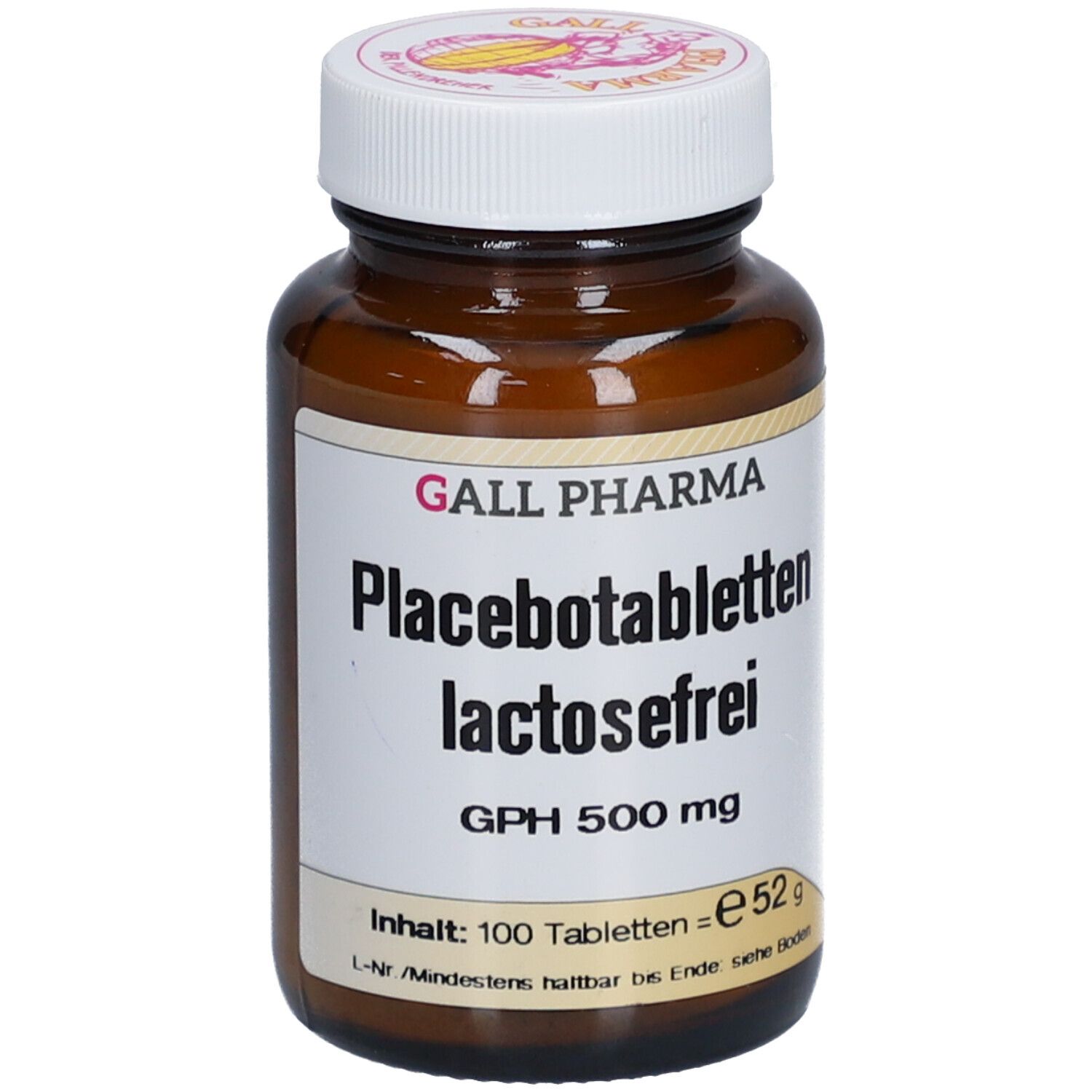Placebotabletten lactosefrei GPH 500 mg