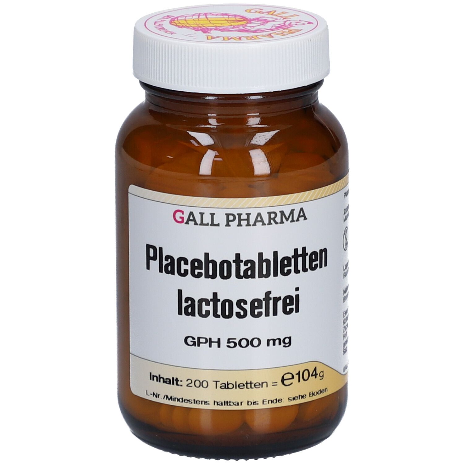 Placebotabletten lactosefrei GPH 500 mg