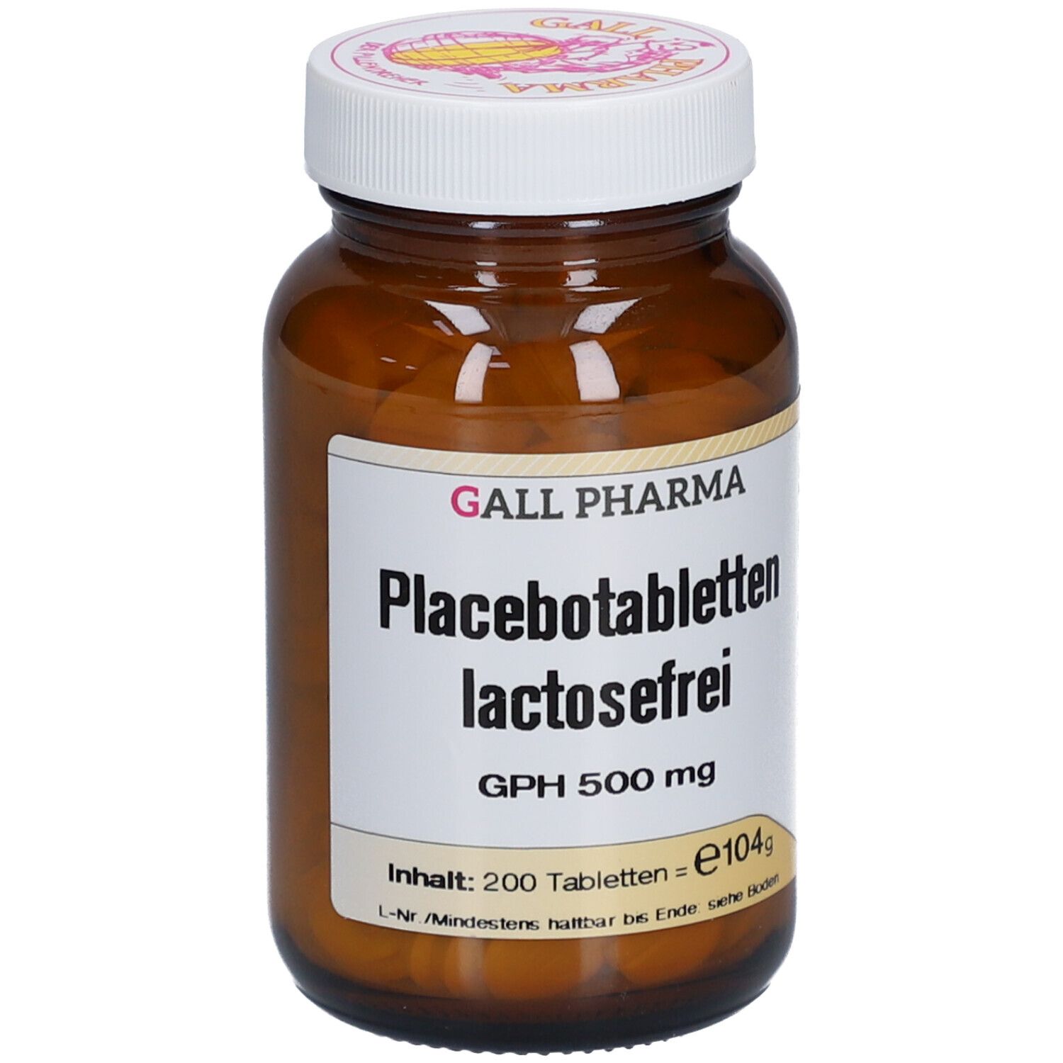 Placebotabletten lactosefrei GPH 500 mg