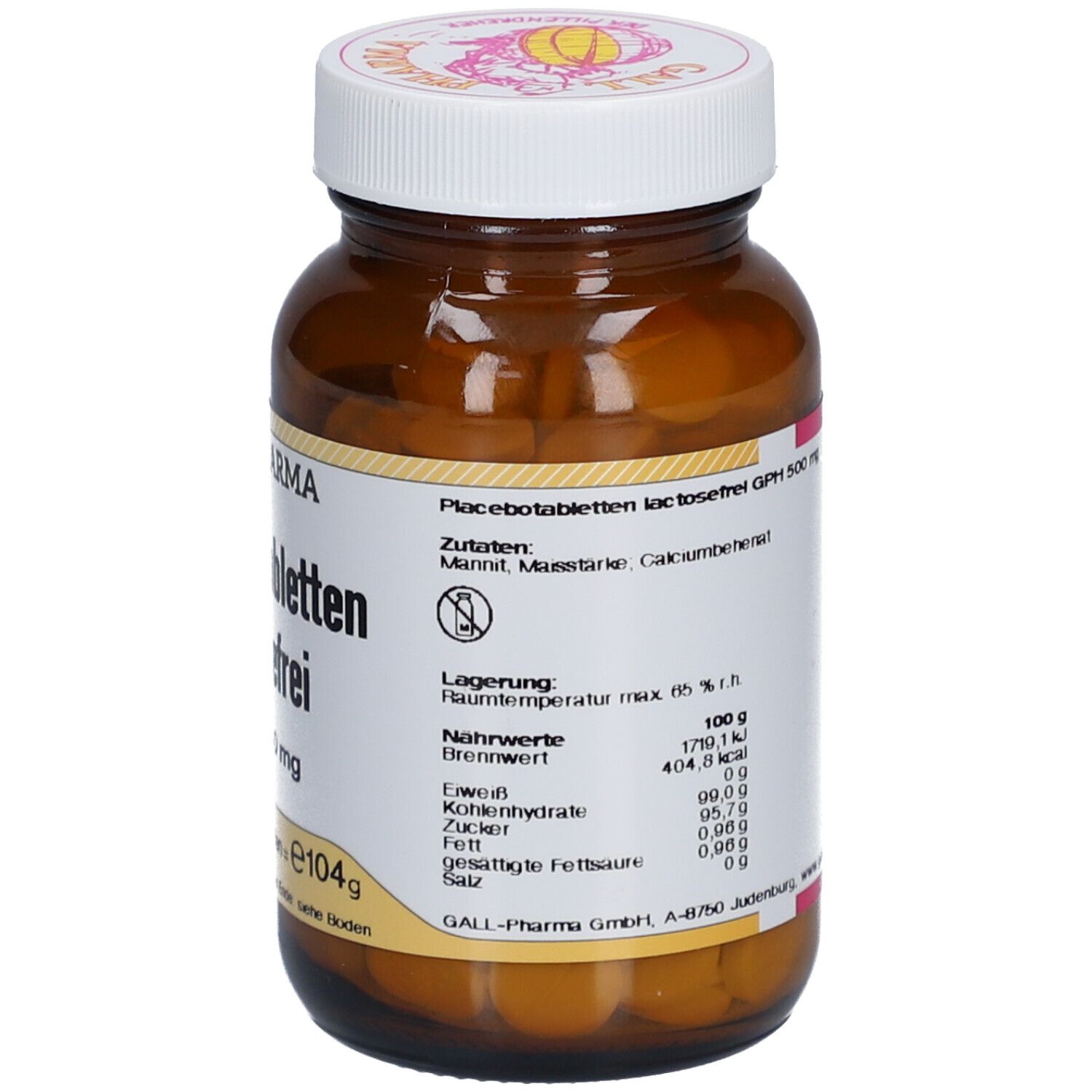 Placebotabletten lactosefrei GPH 500 mg