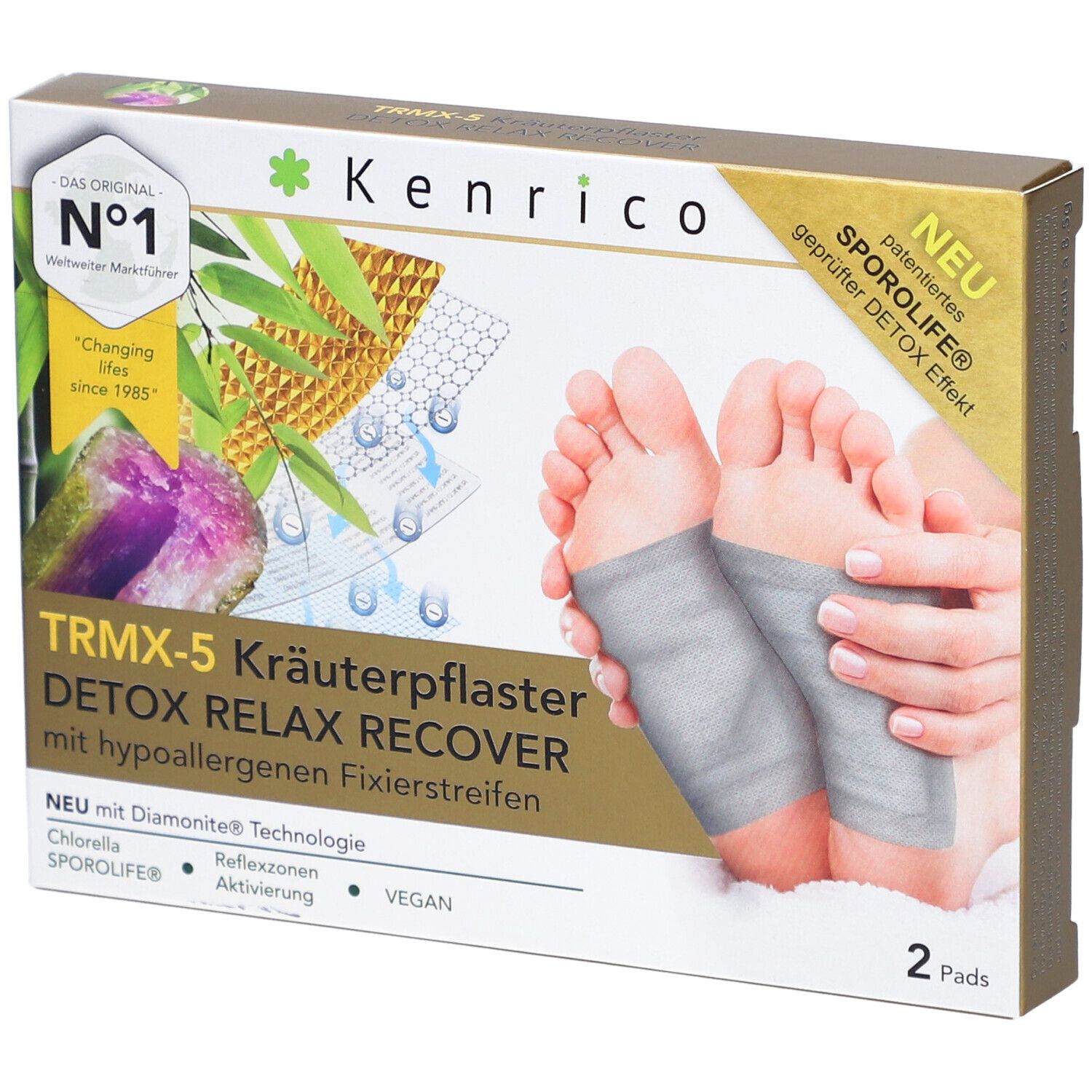 Kenrico® TRMX-5 Patchs aux herbes Detox, Relax & Recover