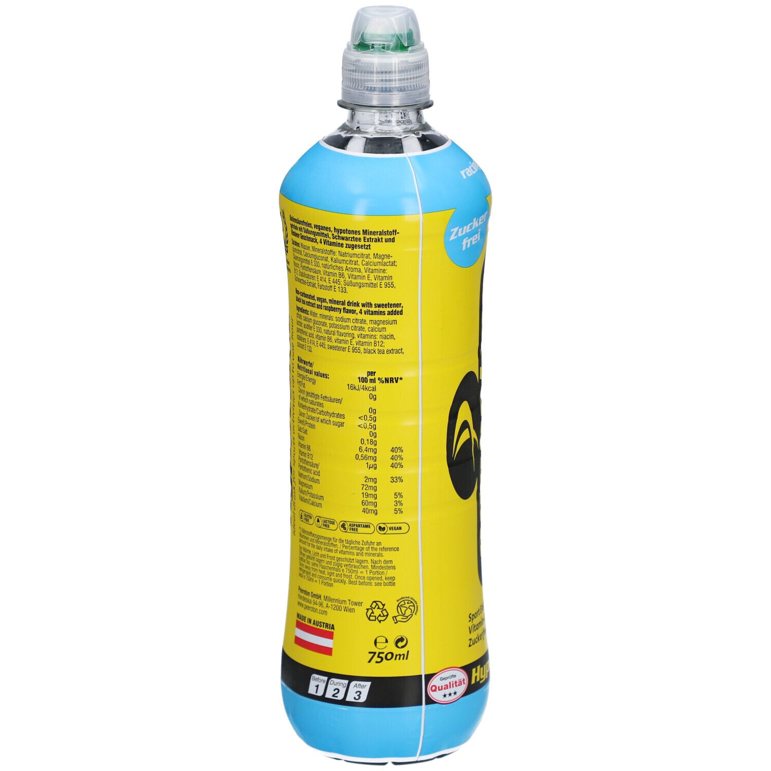 peeroton® Hypotonic - Boisson d'électrolytes pour le sport sans sucre