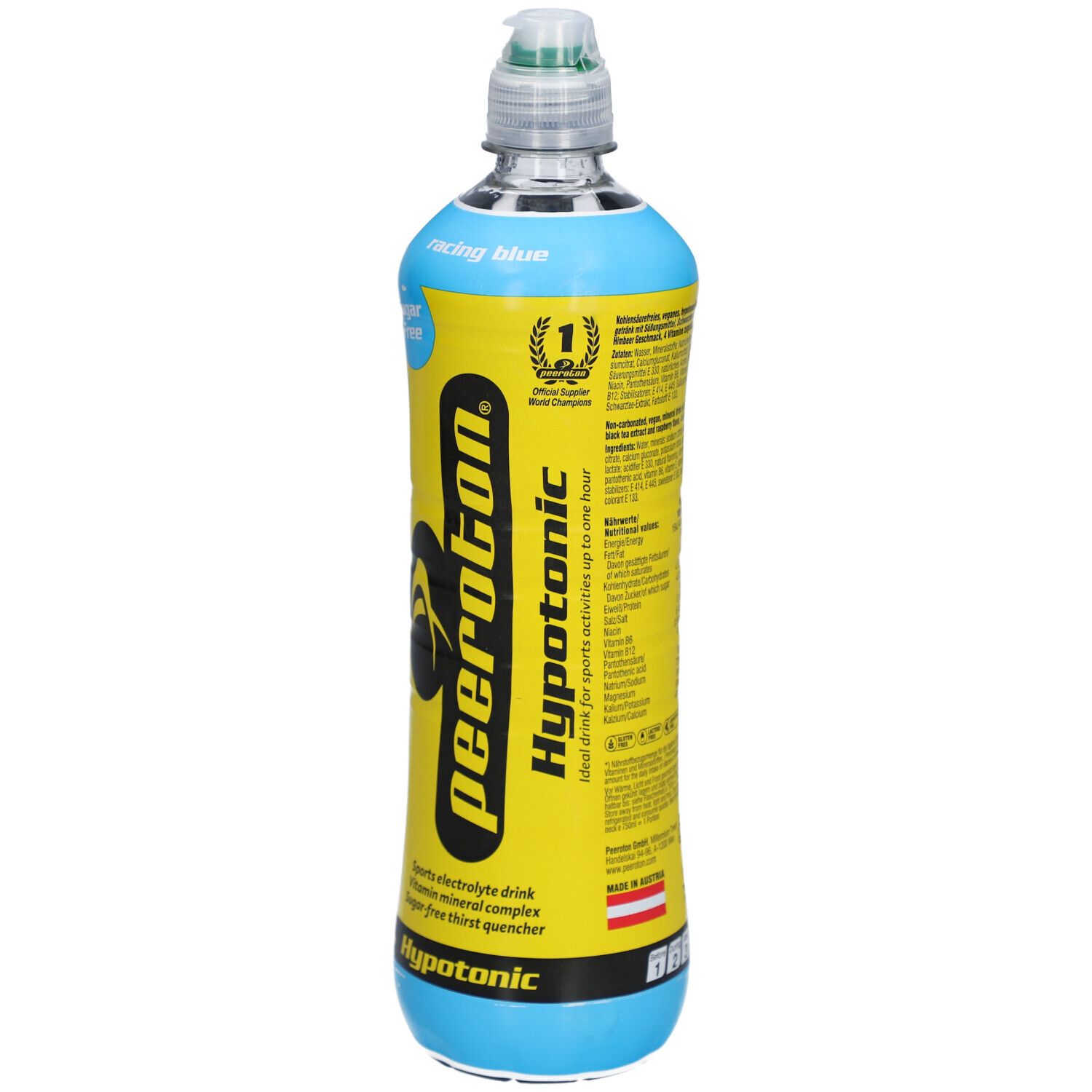 peeroton® Hypotonic - Boisson d'électrolytes pour le sport sans sucre