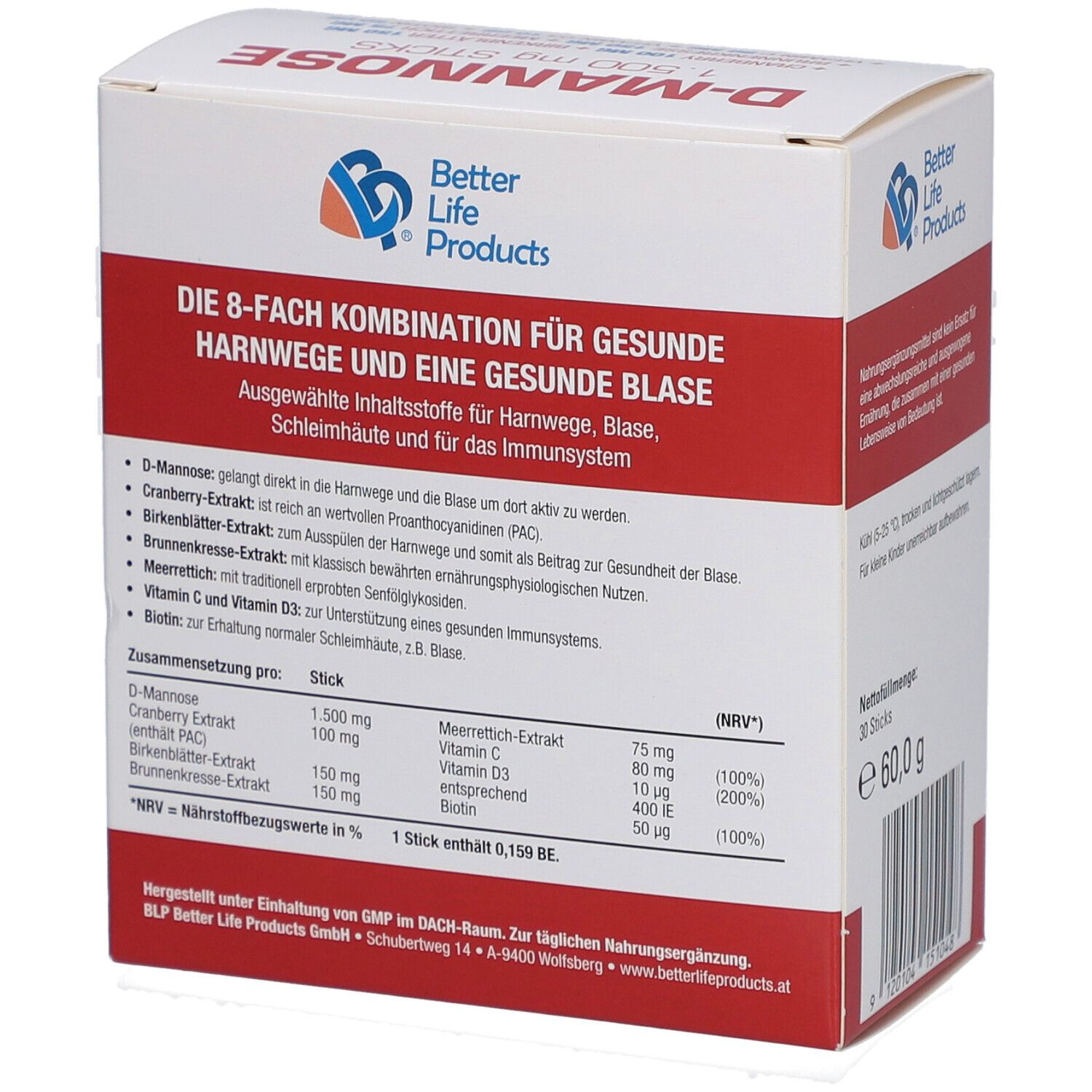 BLP D-Mannose 1.500 mg Sticks