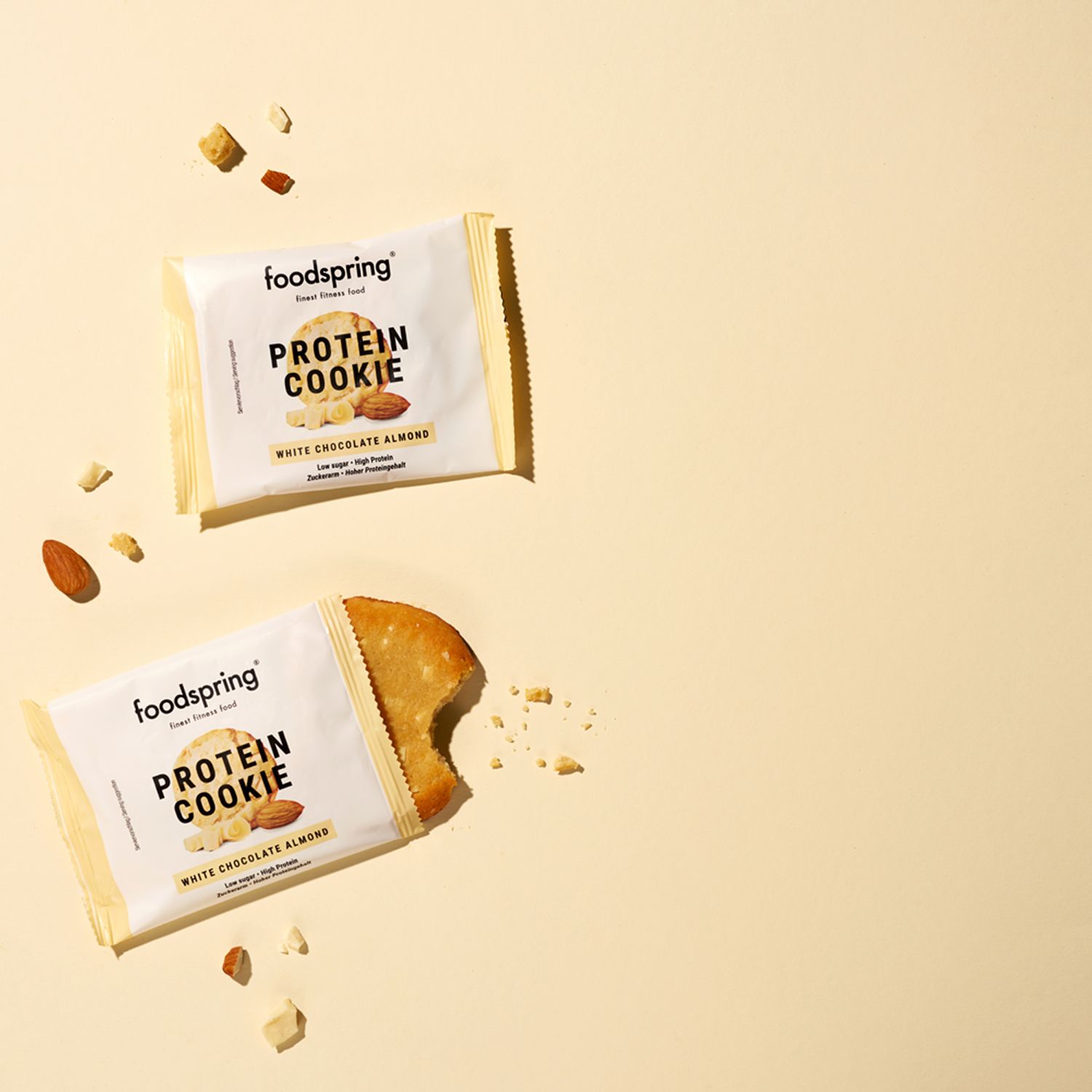 foodspring® Cookie protéiné au chocolat blanc et aux amandes