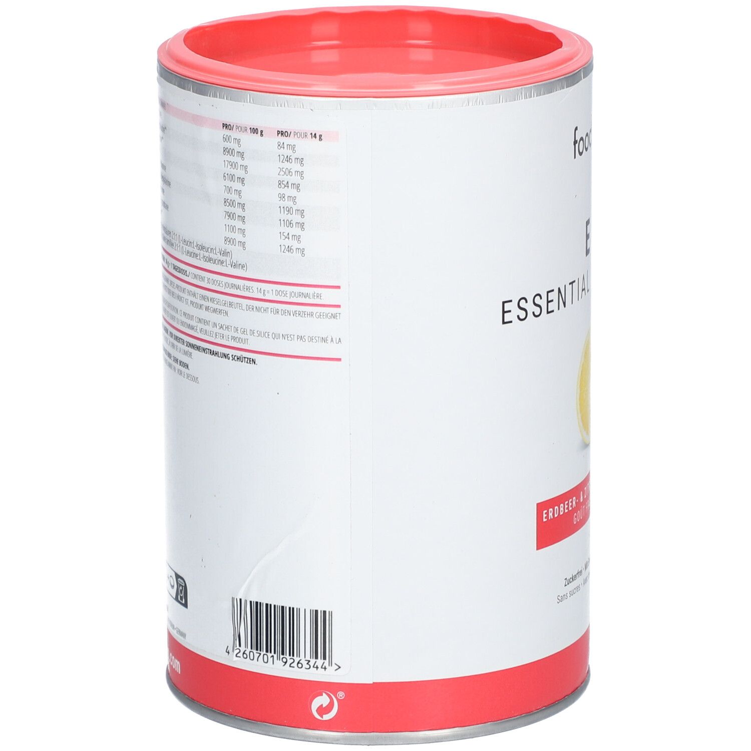 FOODSPRING® EAA Acides Aminés Essentiels Fraise & Citron