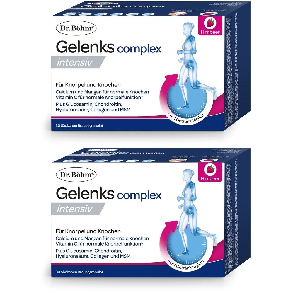 Dr. Böhm® Gelenks complex intensiv Himbeere - Hochdosierte Gelenk-Nährstoffe zum Trinken