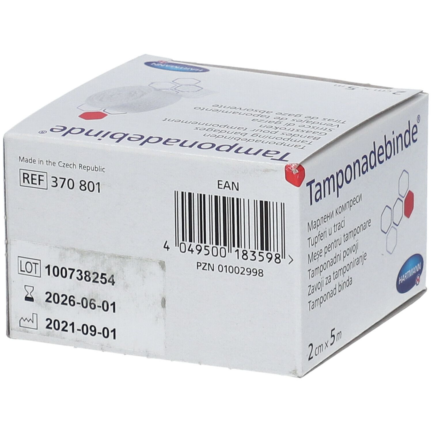 Tamponadebinde 5m x 2cm steril