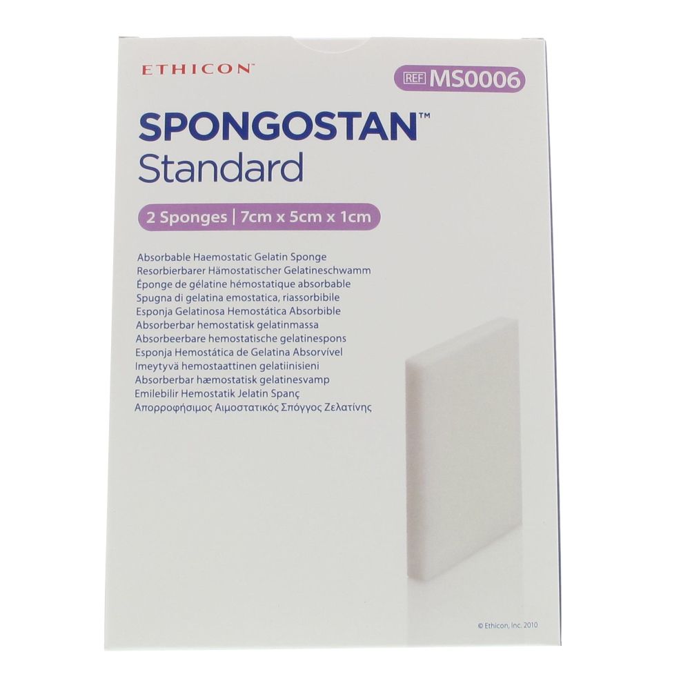 Ethicon® SPONGOSTAN™ Standard 7 cm x 5 cm x 1 cm
