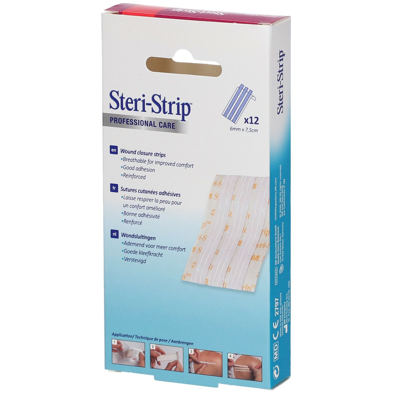 3M™ Steri-Strip™ Wound Closure System, N°1541R 6 mm x 75 mm