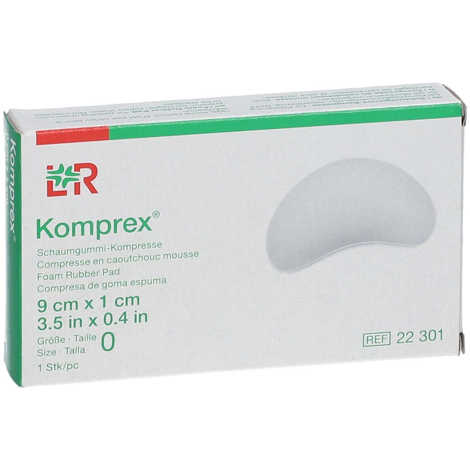 Komprex® Schaumgummikompresse Gr. 0 nierenförmig