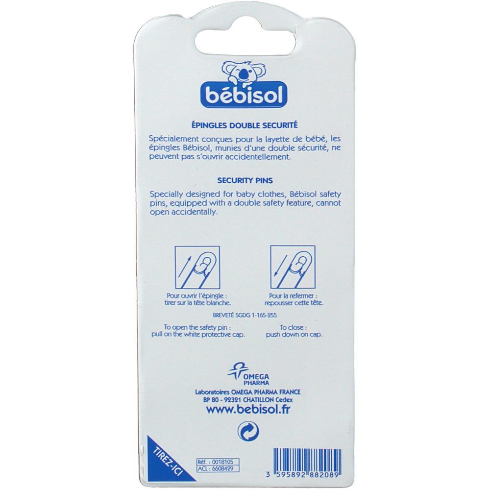 bébisol Épingles double sécurité
