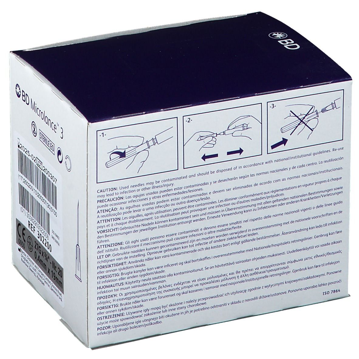 BD Microlance™ 3 27 G 3/4 0,4 x 19 mm