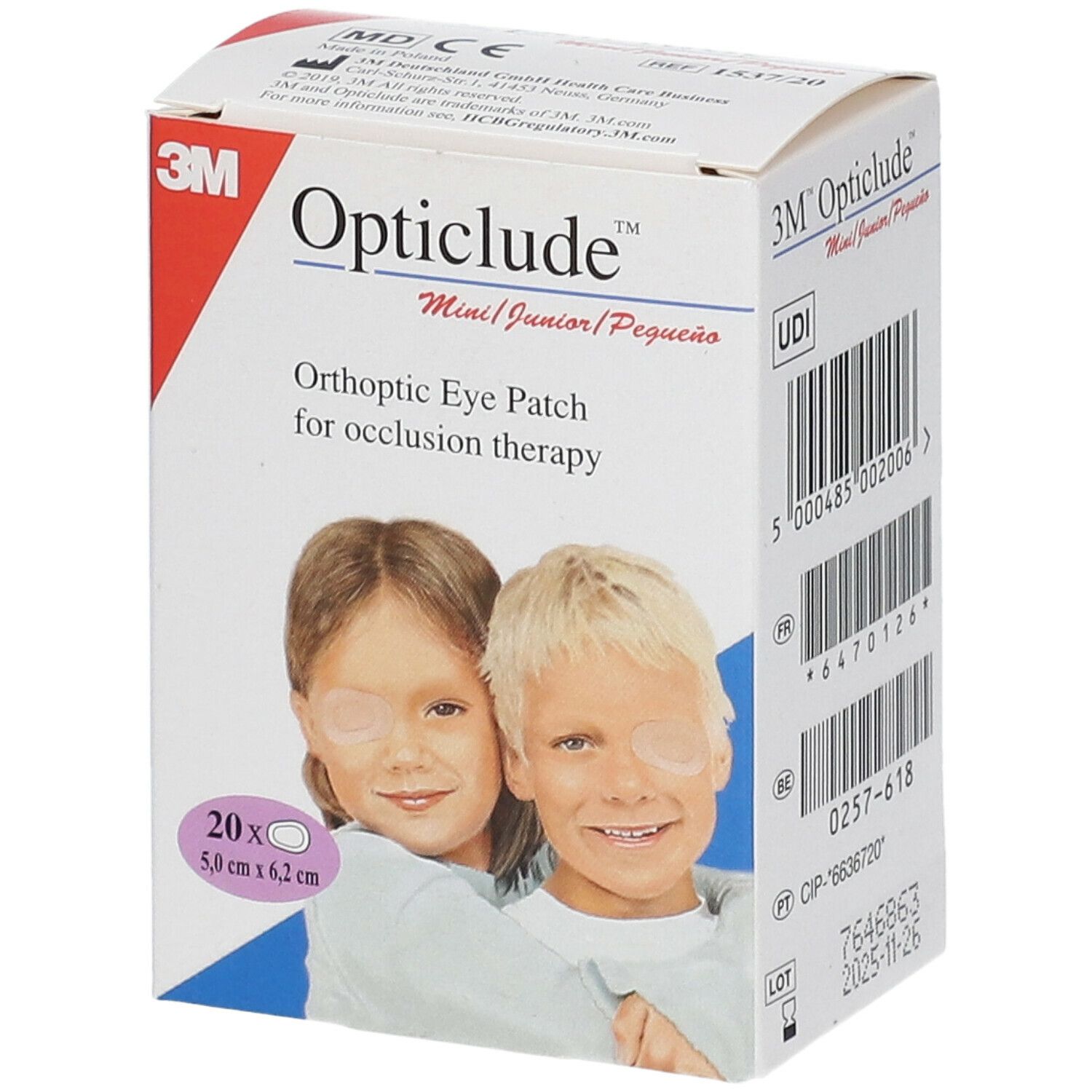 3M™ Opticlude™ Junior Mini 5,0 x 6,2 cm