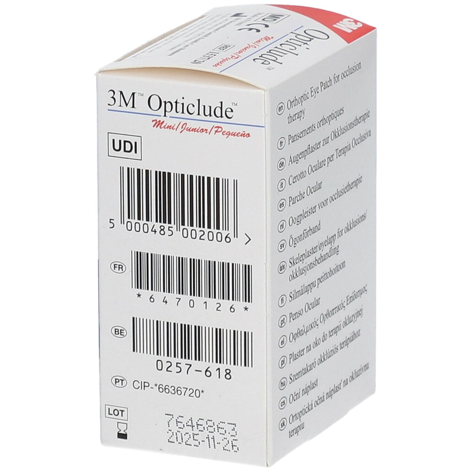 3M™ Opticlude™ Pansements orthoptiques Junior (6,3 x 4,8 cm) 153720