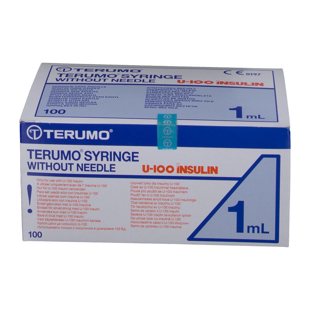 TERUMO® U-100 Insulin 1 ml SS+01H1