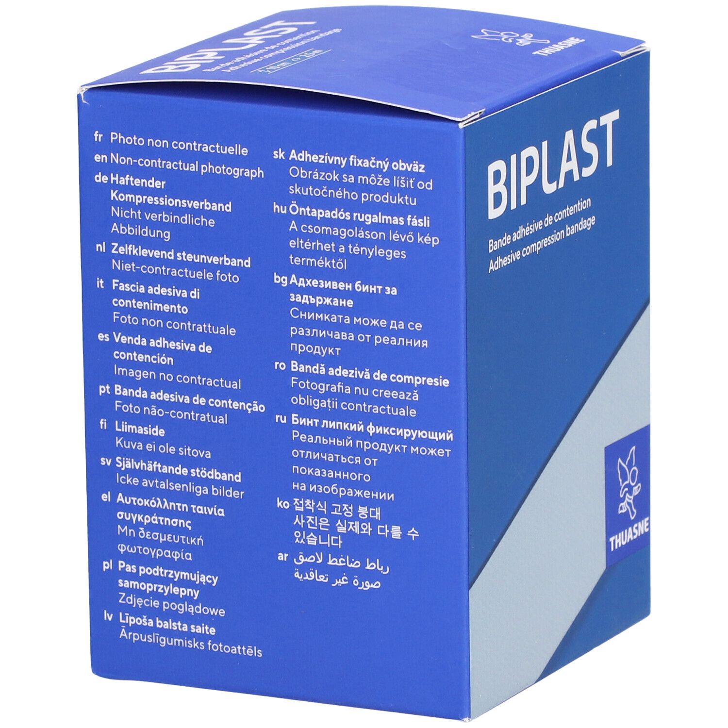 THUASNE Biplast Bande adhésive de contention Blanc 10 cm x 2.5 m