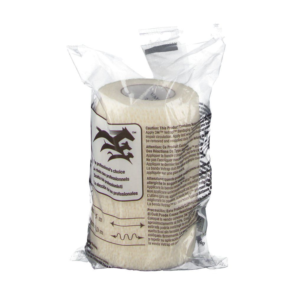 3M™ Vetrap™ Bande cohésive Blanc 10 cm x 4,5 m