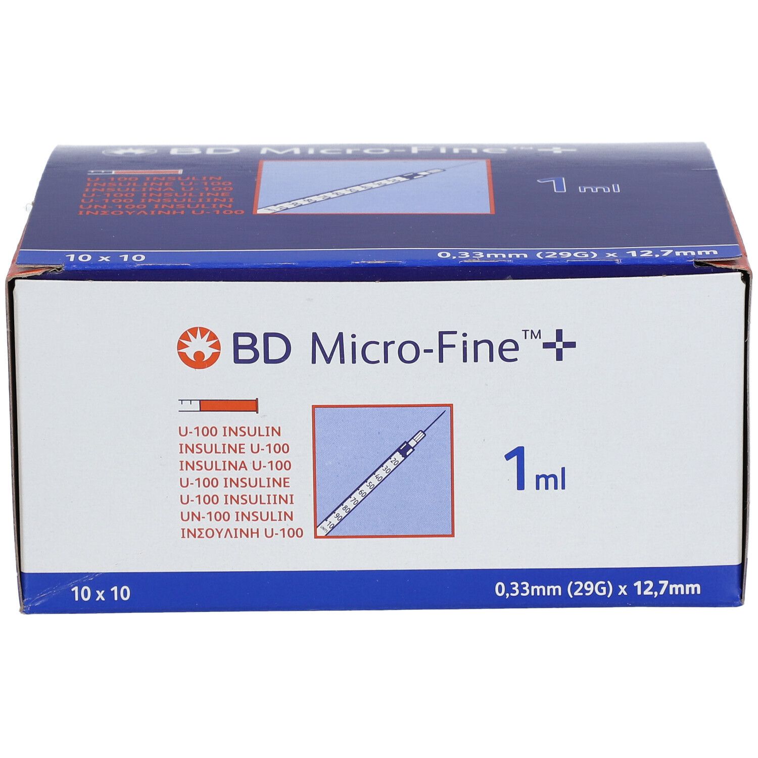 BD Micro-fine + U-100 Insulin 0,33 mm x 12.7 mm