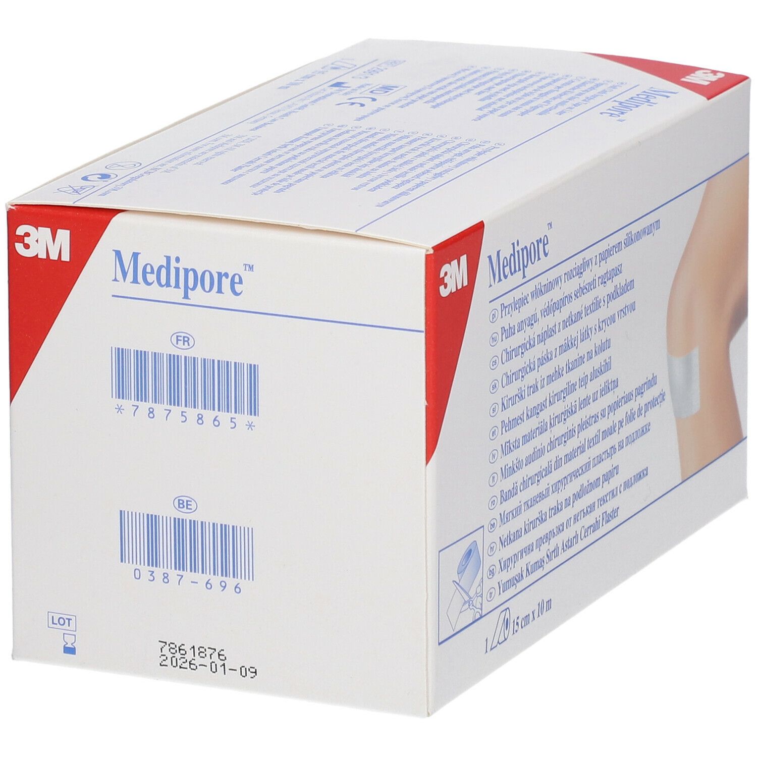 3M™ Medipore™ weiche chirurgische Pflaster 10 cm x 15 m