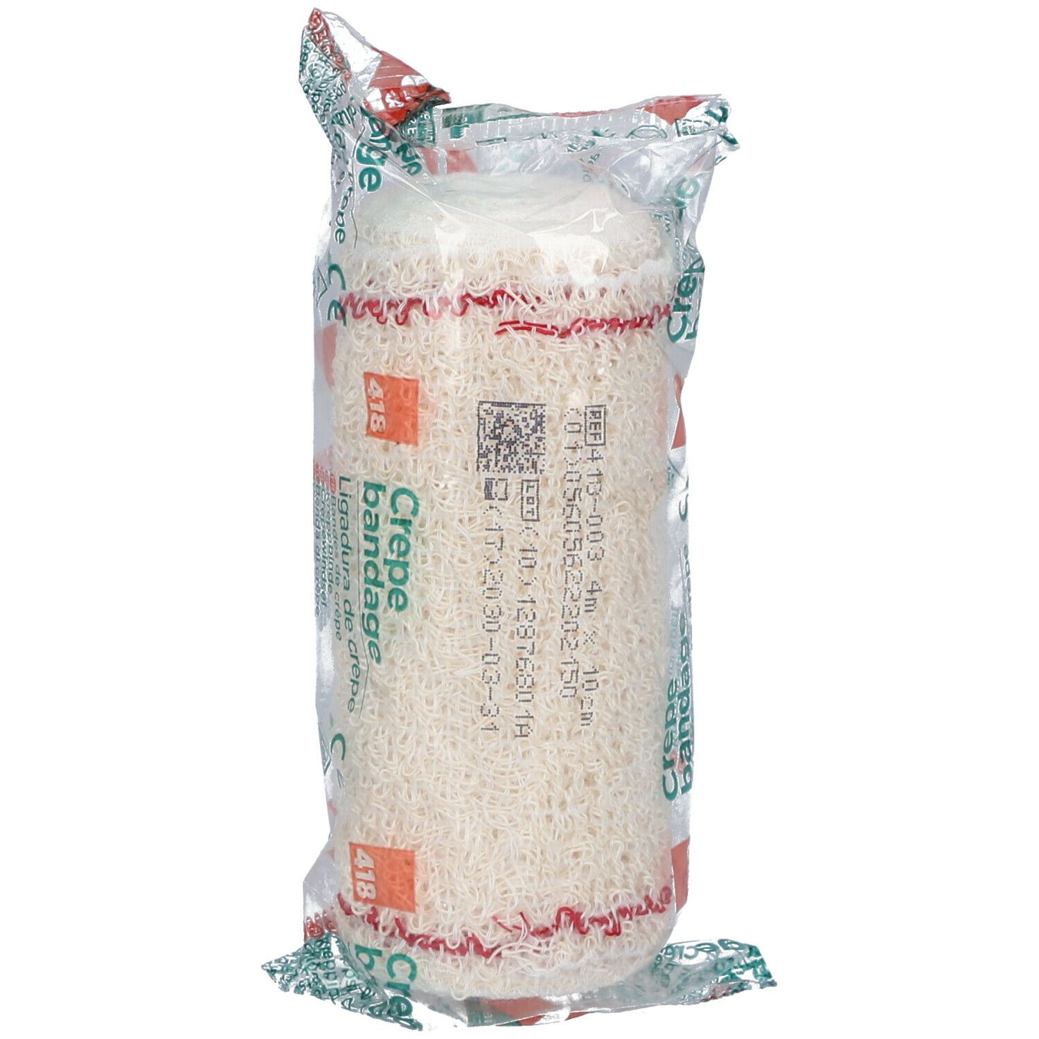 Zeno Krepp-Bandage 10 cm x 4 m + Rotes Filet