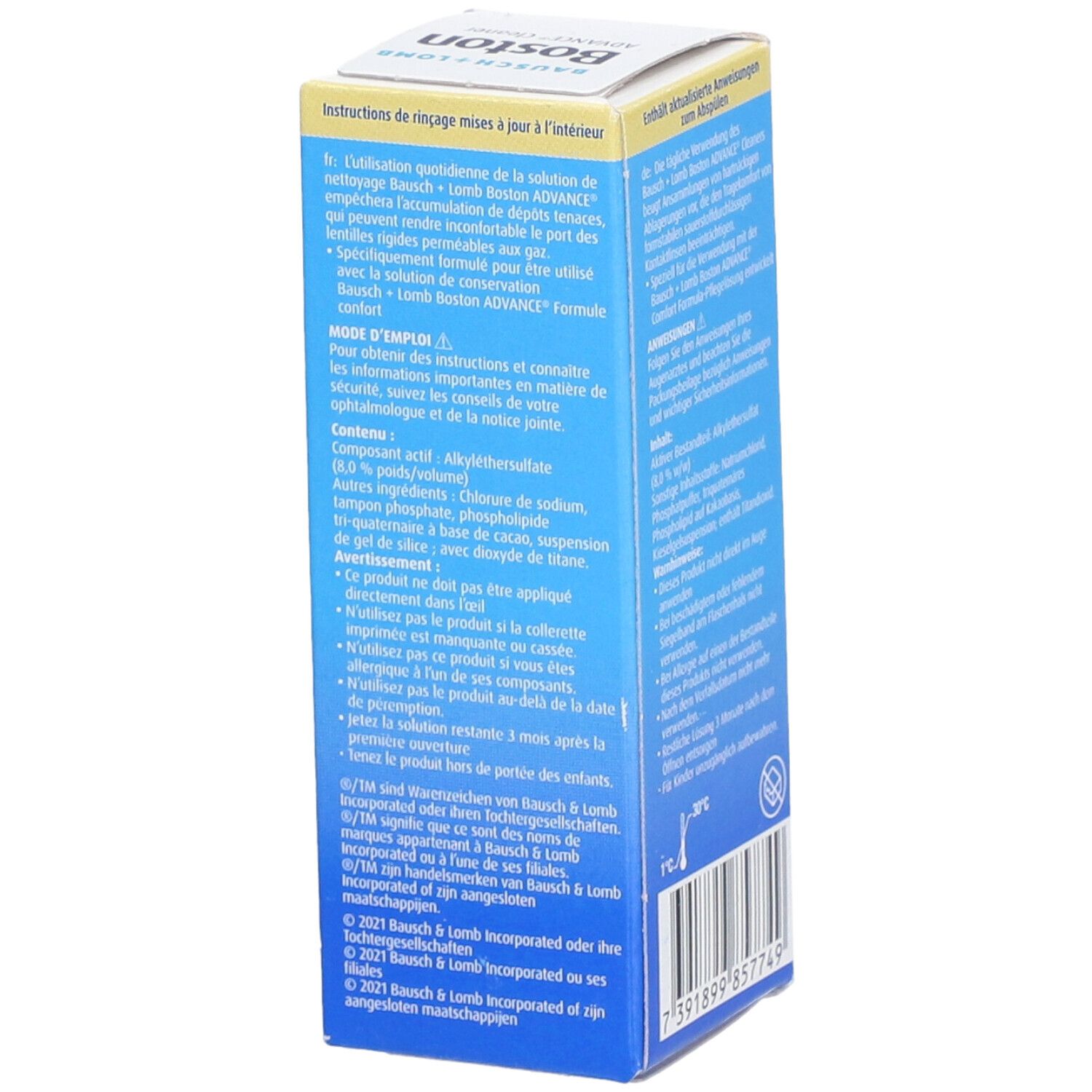Boston® Cleaner Sichtbar eingefärbte Lösung