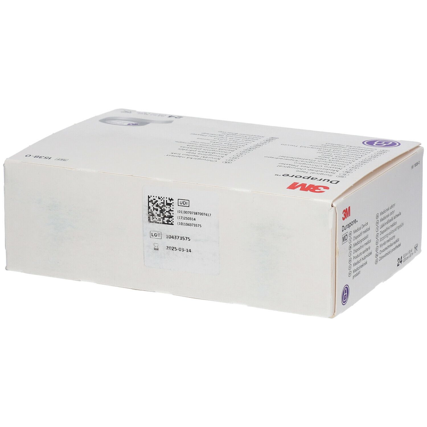 3M™ Durapore™ medizinische Pflaster 1,25 cm x 9,1 m