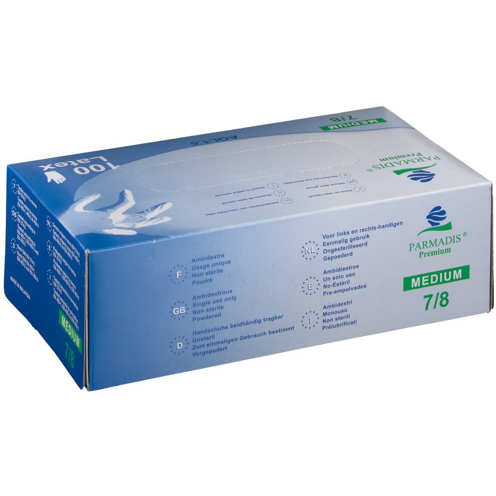 PARMADIS® Premium Handschuhe aus Naturlatex medium