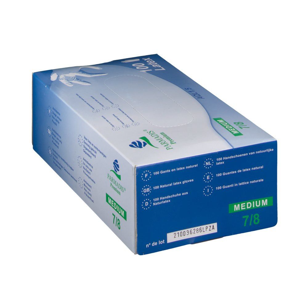 PARMADIS® Premium Handschuhe aus Naturlatex medium
