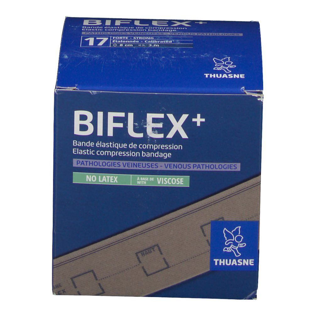 Biflex 17+ Forte Med. Stretch + Indic. Beige 8 cm x 3 m