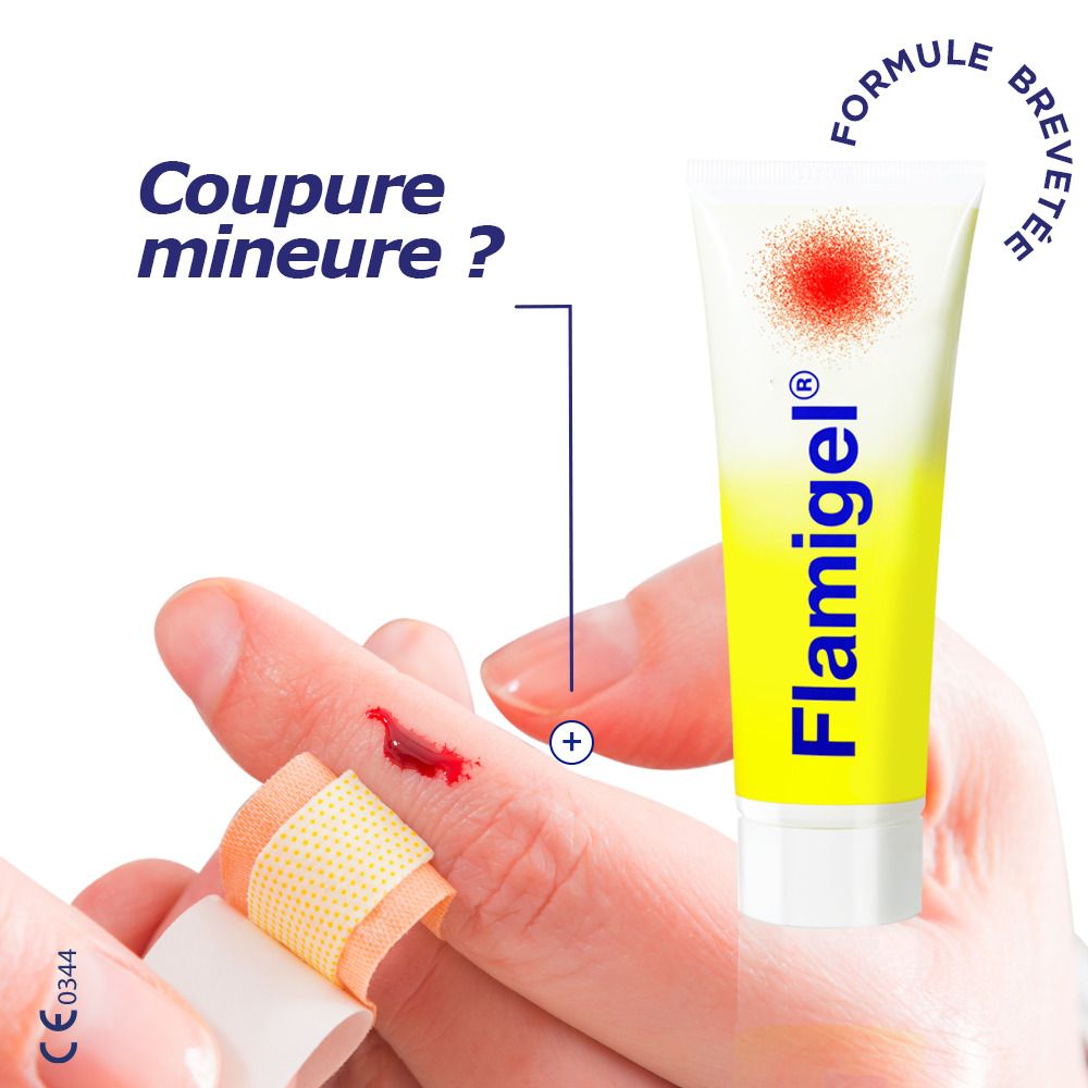 Tube Flamigel®. Pour coupure mineure.