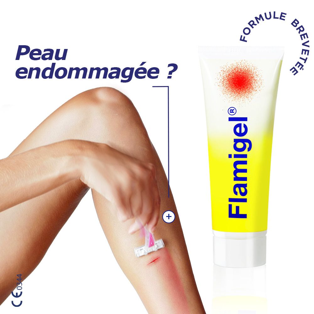 Tube Flamigel®. Pour peau endommagée.