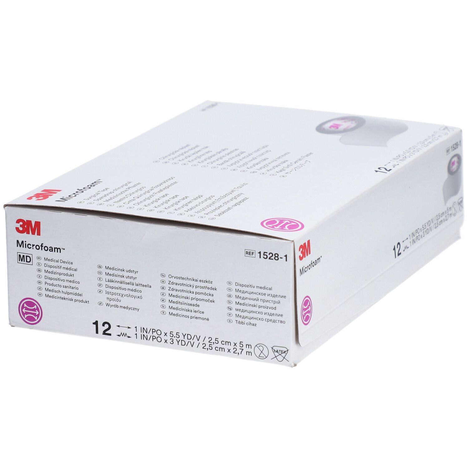 3M™ Microfoam™ medizinische Pflaster 2,5 cm x 5 m