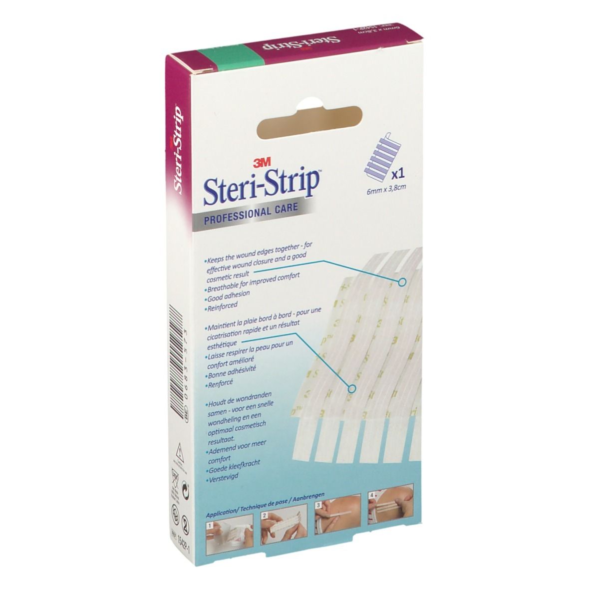 3M Steri-Strip™ Wundverschlussstreifen 6 mm x 3,8 cm