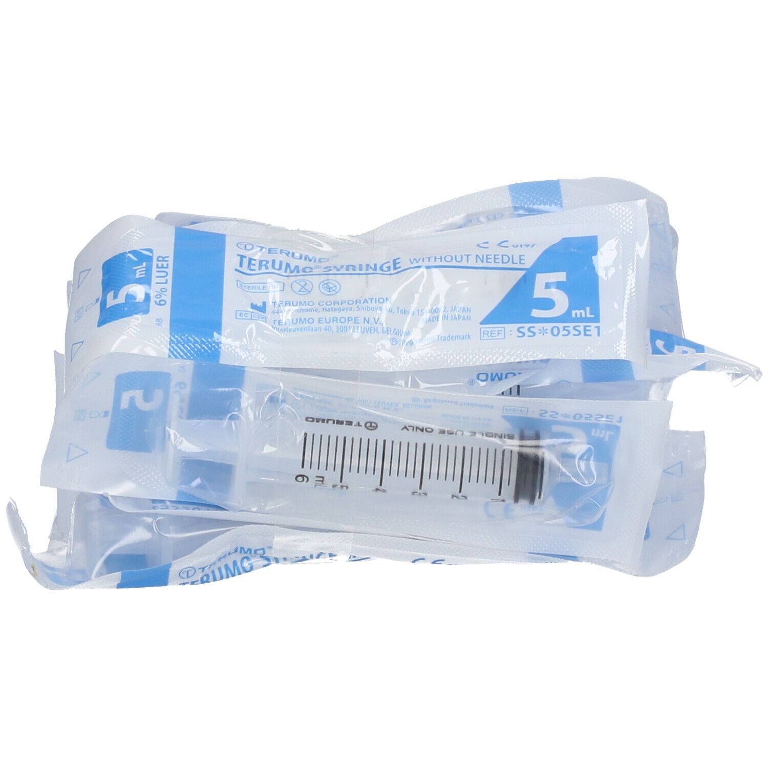 TERUMO® Seringue à usage unique 5 ml sans aiguille Luer-Lock
