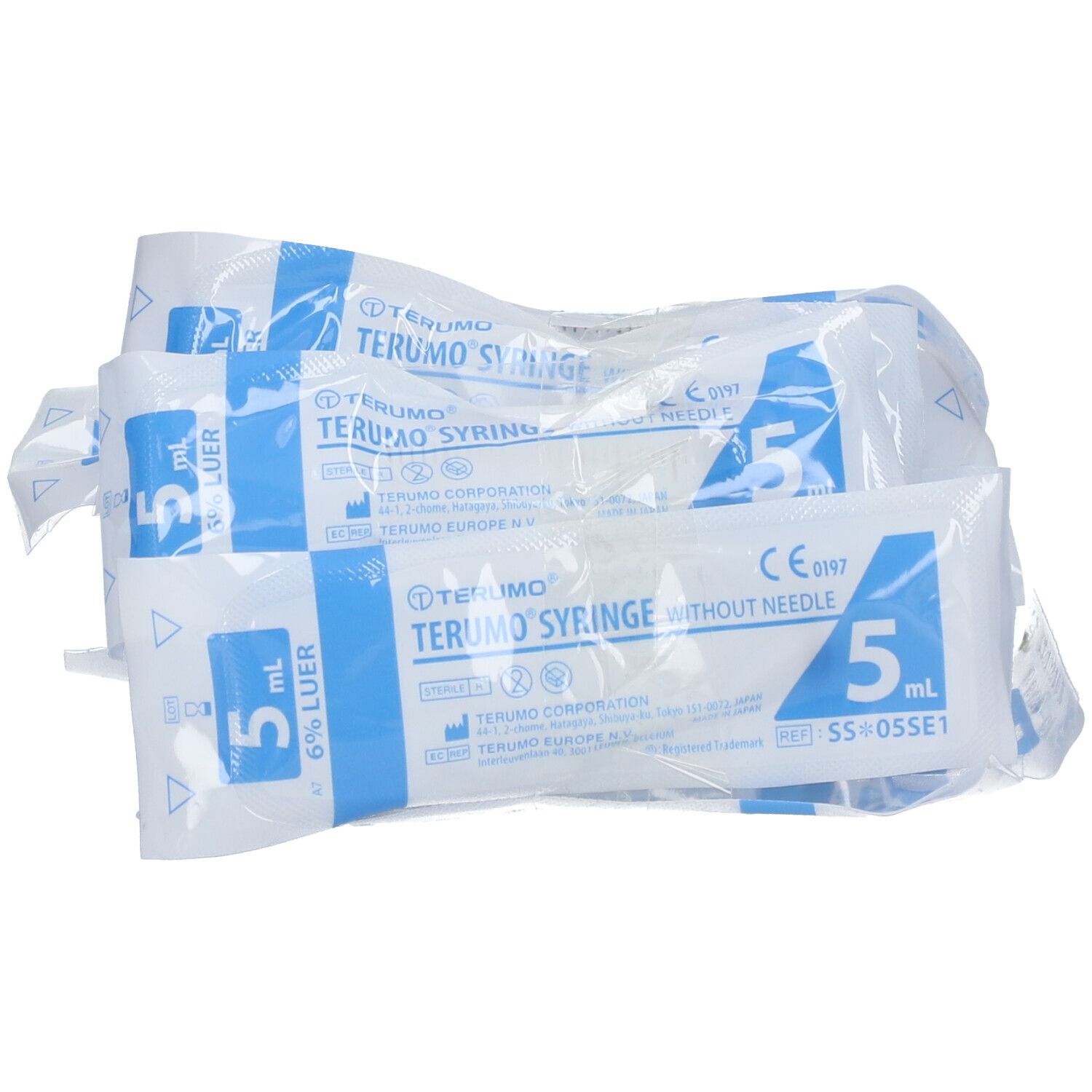 TERUMO® Seringue à usage unique 5 ml sans aiguille Luer-Lock