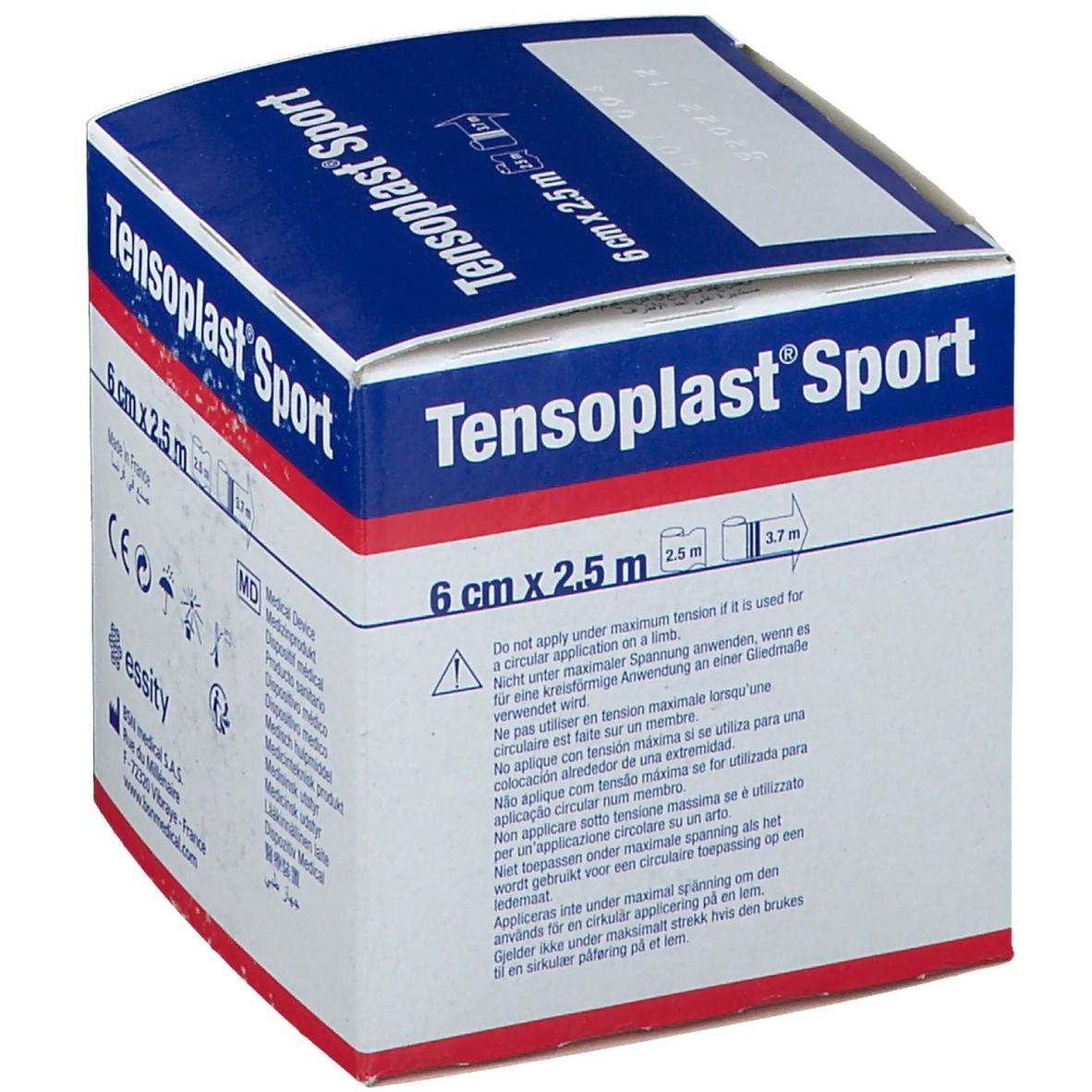 Tensoplast® Sport Elastische Klebebinde 6 cm x 2,5 m