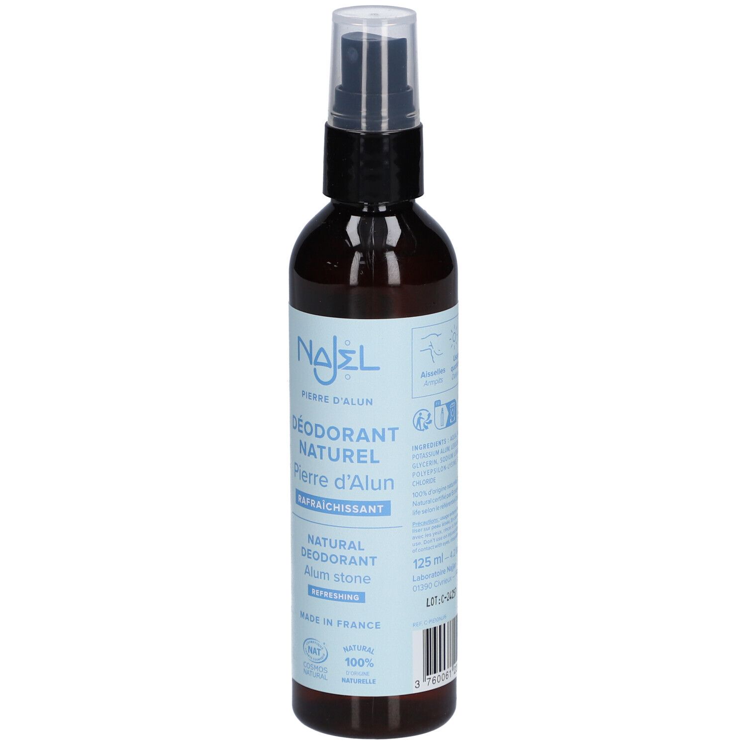 Najel Deodorant Pierre D Alun Naturel Spray 125ml