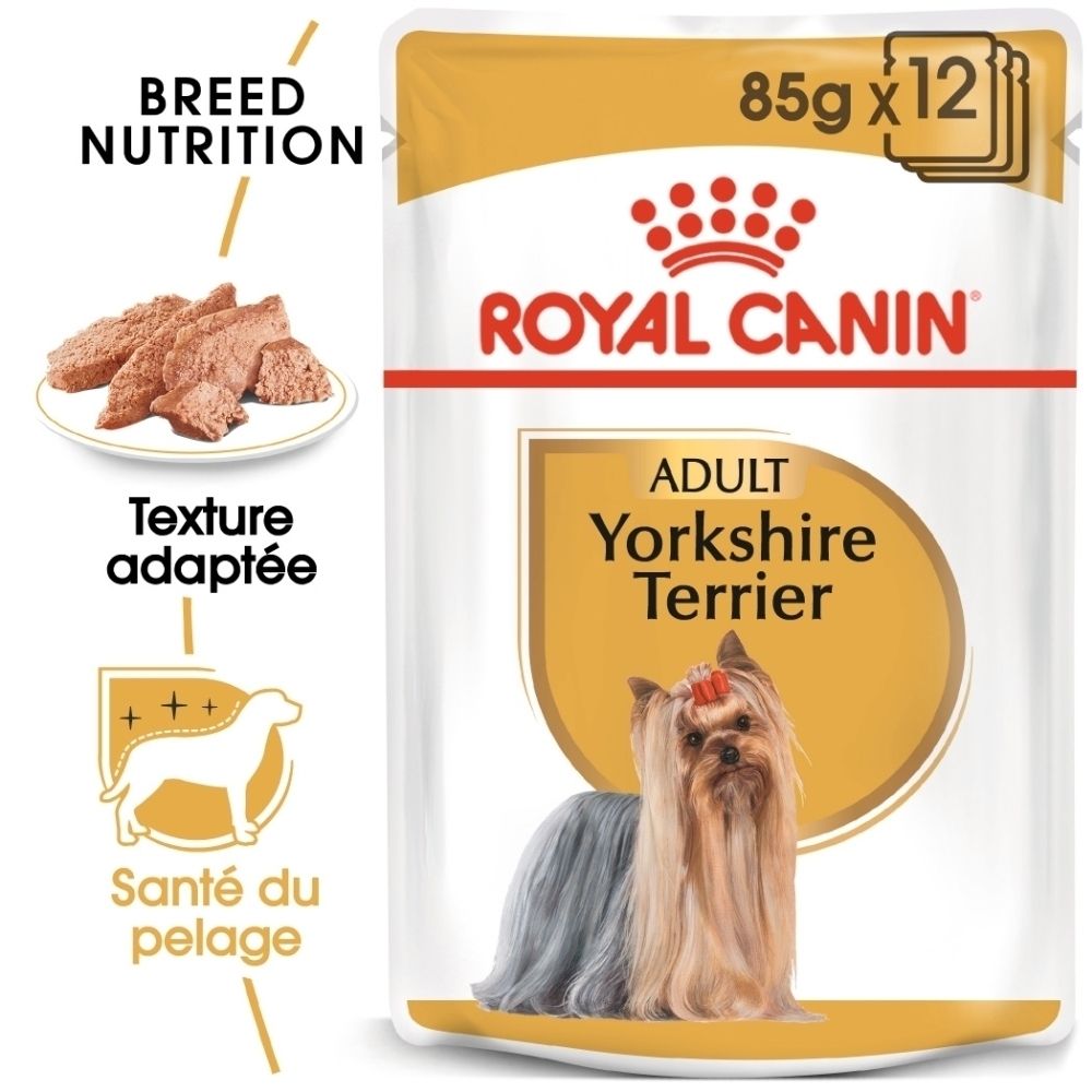 Royal Canin Adult Yorkshire Terrier Hundefutter-Beutel, 85g x 12.