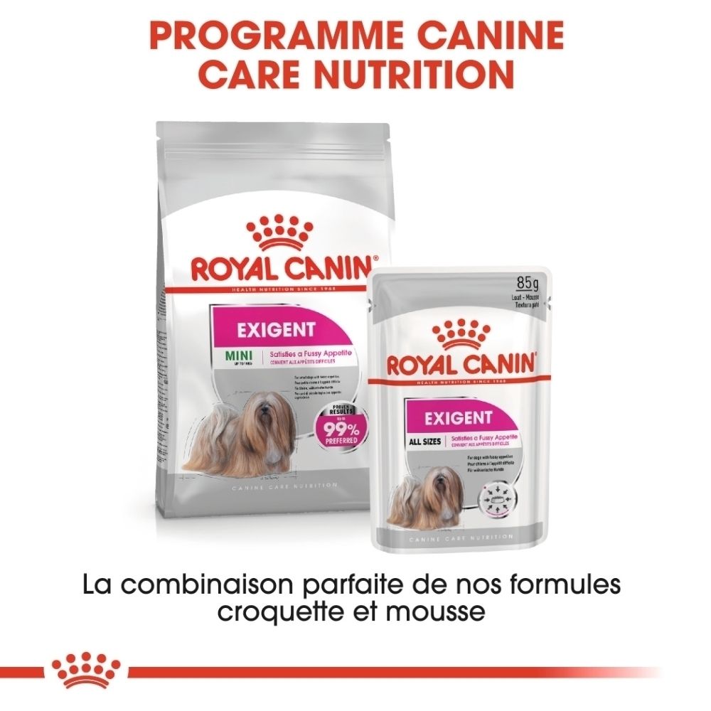 Royal Canin Exigent Hundefutter: Trockenfutter und Nassfutter für wählerische Hunde.