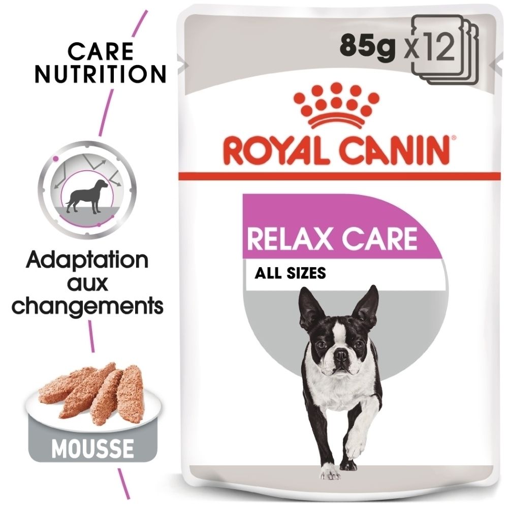Royal Canin Relax Care Hundefutter, 85g x12. Mousse-Textur. Für alle Größen.