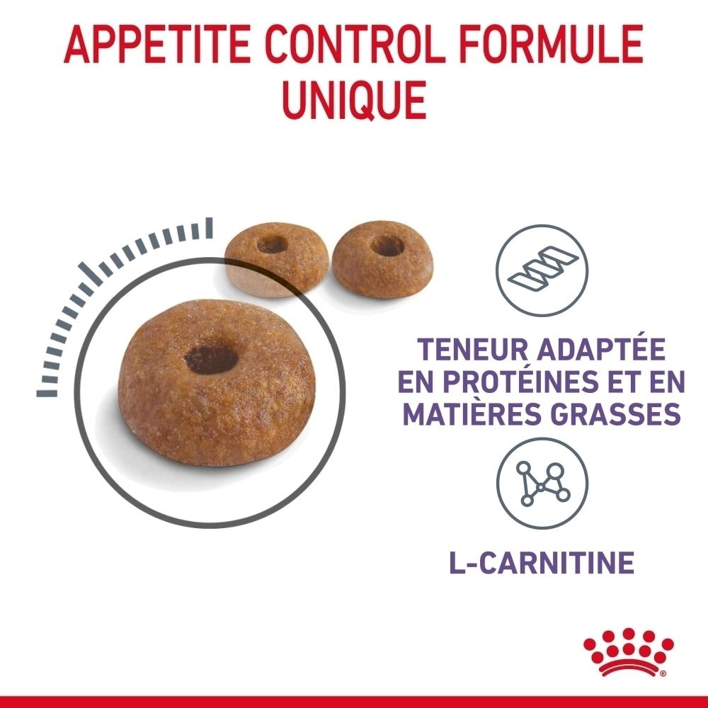 Hundefutter-Kroketten mit L-Carnitin, angepasster Protein- und Fettgehalt.