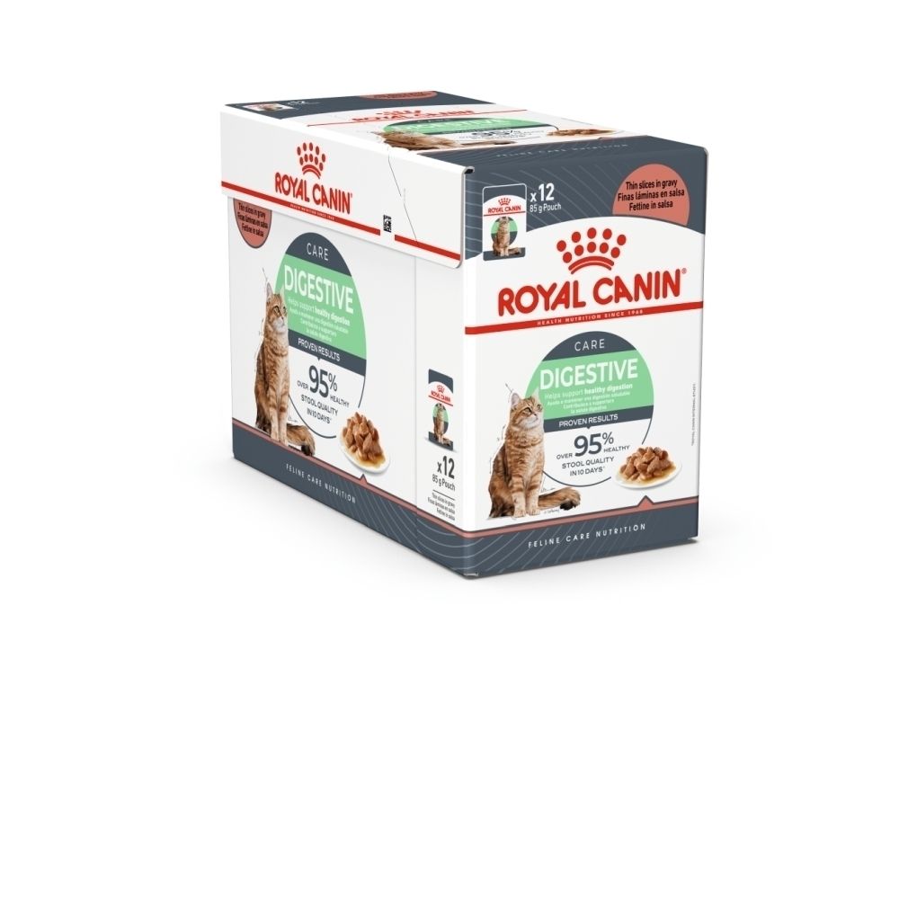 Royal Canin Digestive Care: Émincés en sauce pour une digestion saine.
