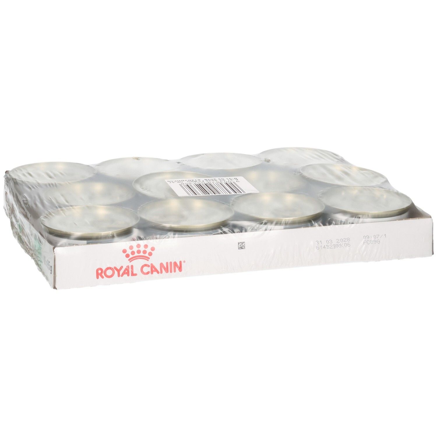 Zwölf Dosen Royal Canin Digestive Care Mousse, 85g pro Dose.