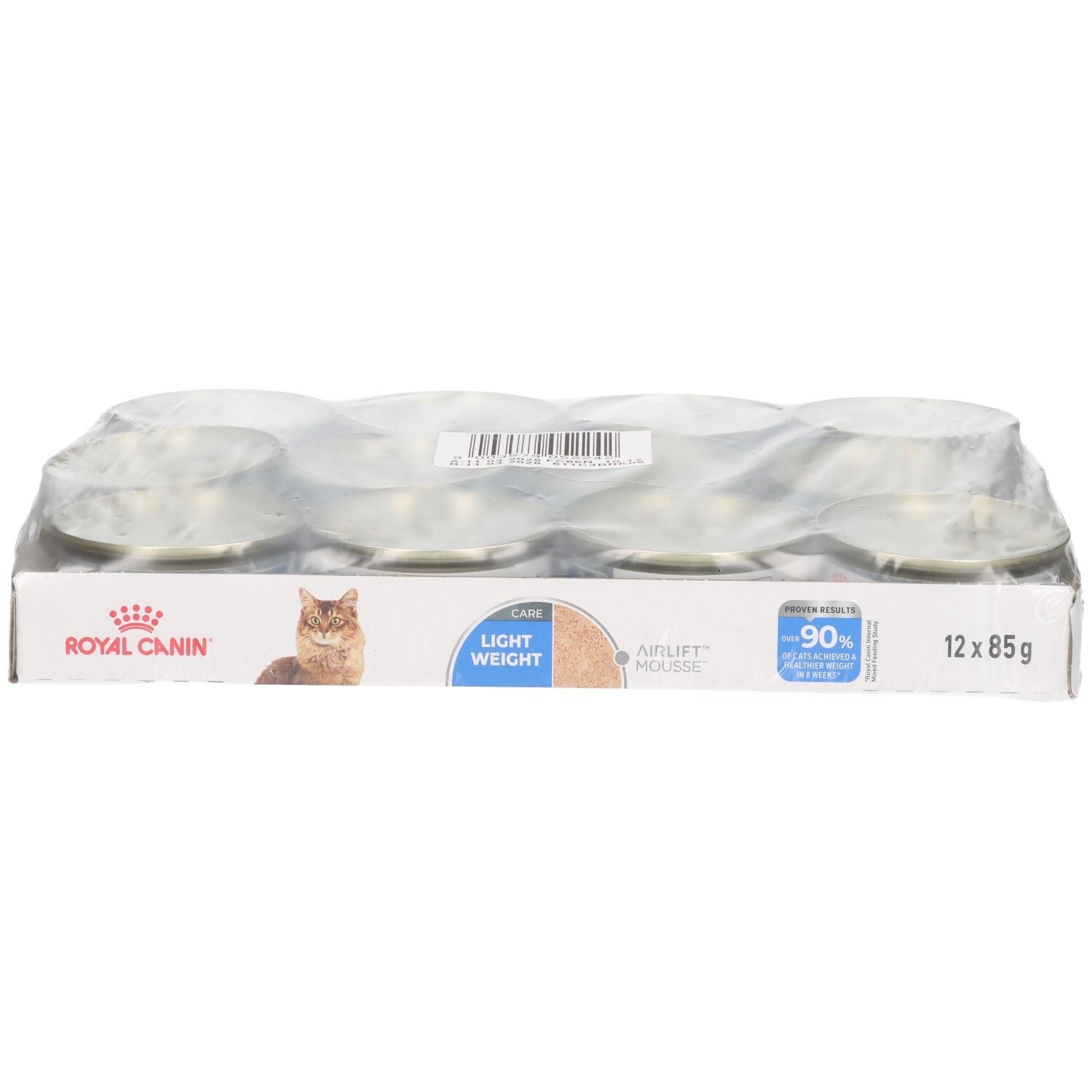 Royal Canin Light Weight Mousse für Katzen, 12x85g Packung.