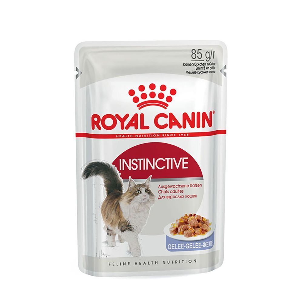 Pouch Royal Canin Instinctive, 85g. Nassfutter für ausgewachsene Katzen in Gelee.